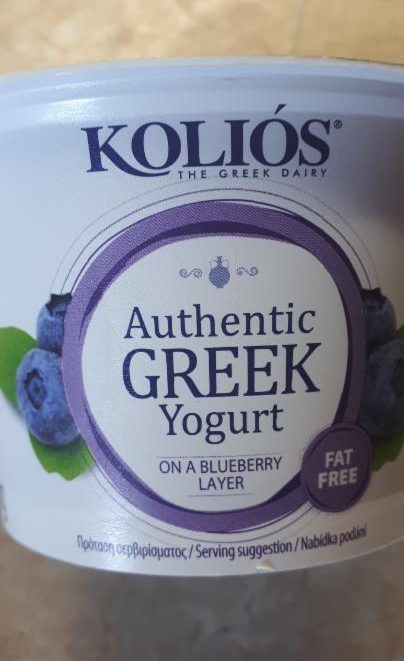 Fotografie - řecký jogurt borůvka Koliós
