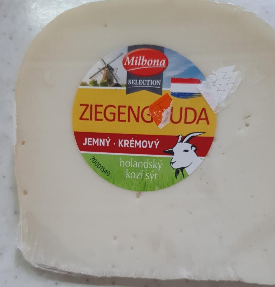 Fotografie - Ziegengouda jemný krémový holandský kozí sýr Milbona