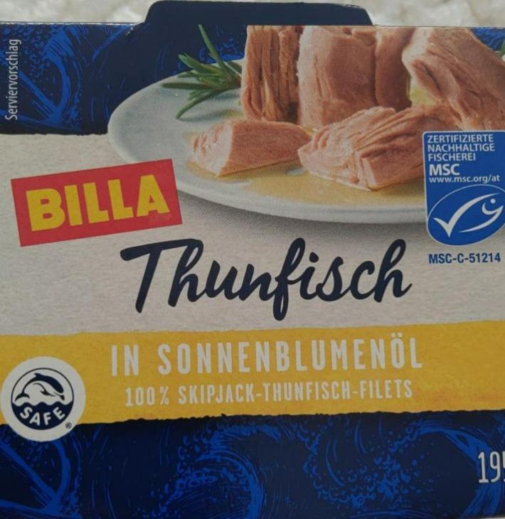 Fotografie - Thunfisch in Sonnenblumenöl Billa