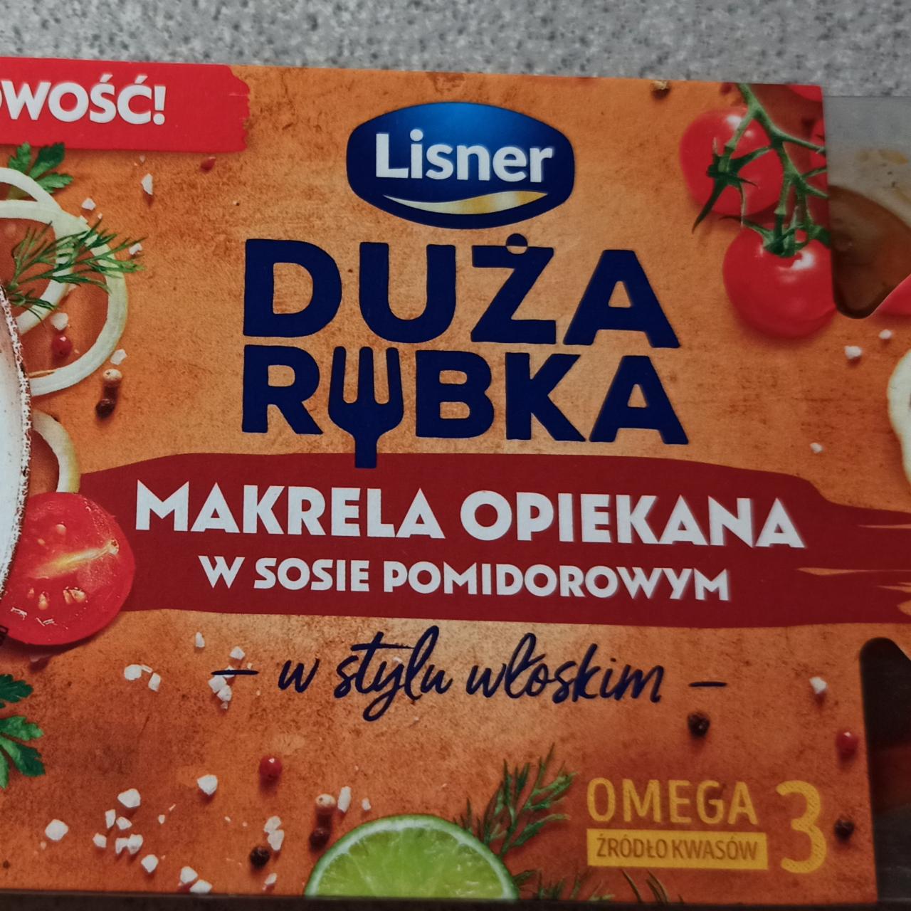Fotografie - Duża Rybka Makrela opiekana w sosie pomidorowym w stylu włoskim Lisner