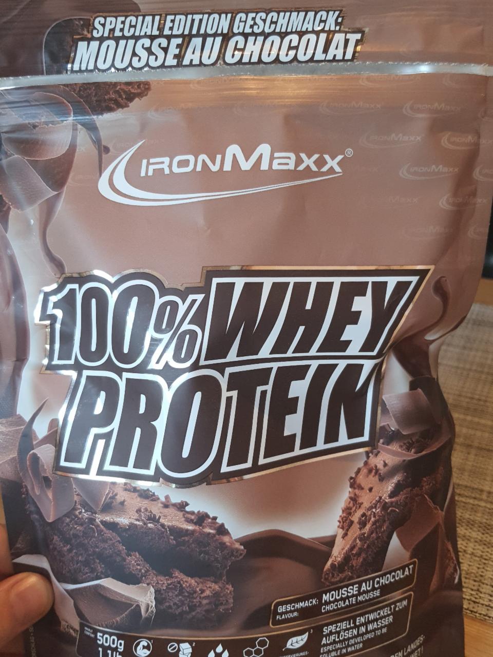 Fotografie - 100% Whey Protein Chocolate Mousse IronMaxx