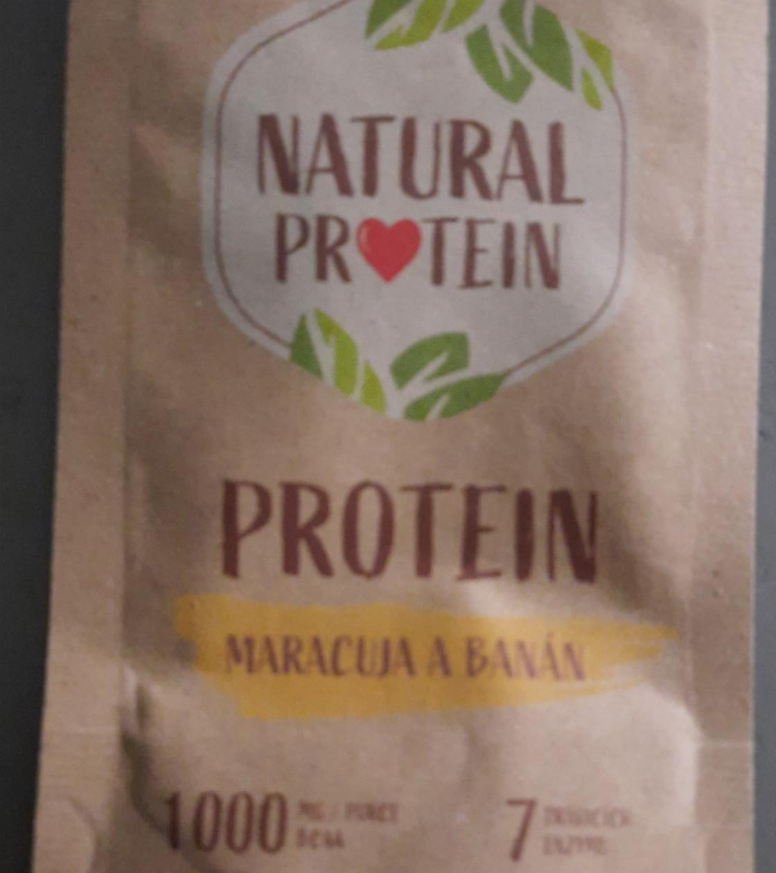Fotografie - Protein Sport Maracuja a Banán Natural protein