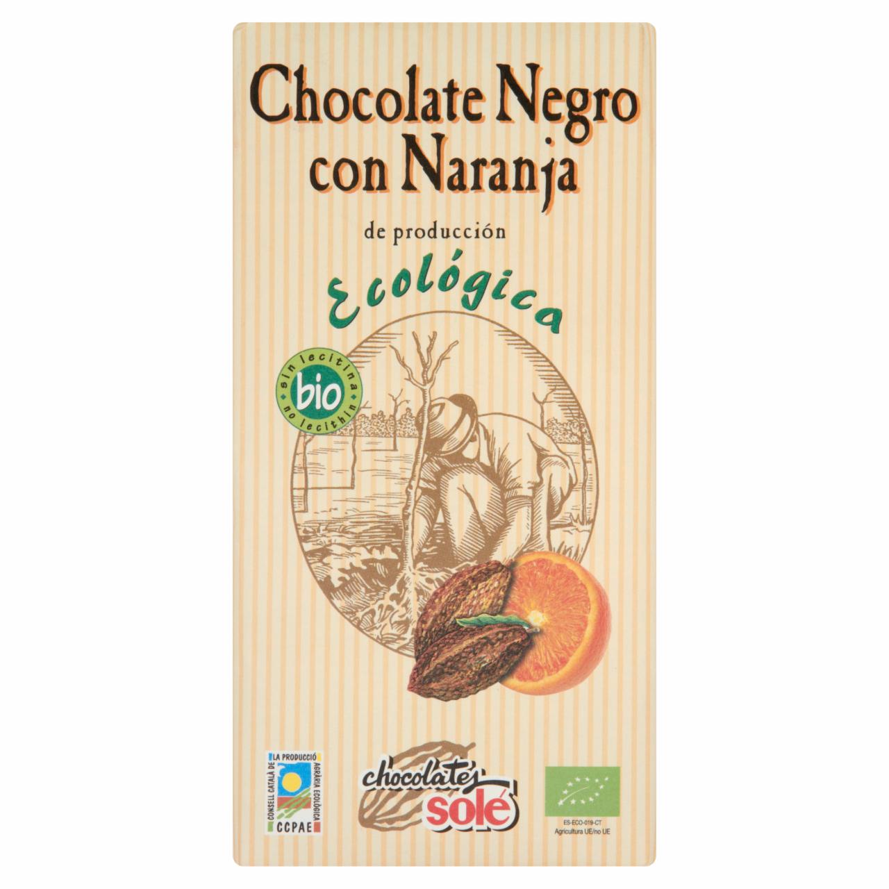 Fotografie - Chocolate puro 56% cocoa with orange narancha Chocolates solé