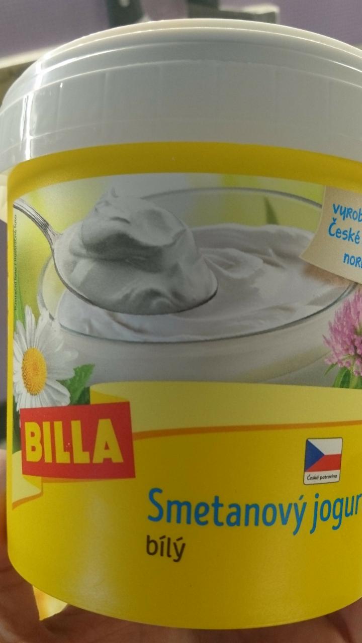 Fotografie - Smetanový jogurt bílý Billa