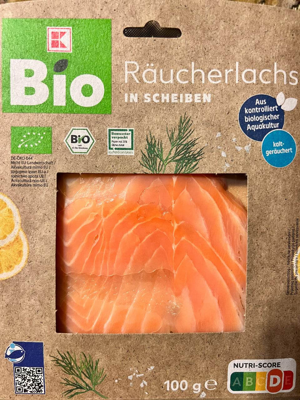 Fotografie - Räucherlachs in Scheiben K-Bio