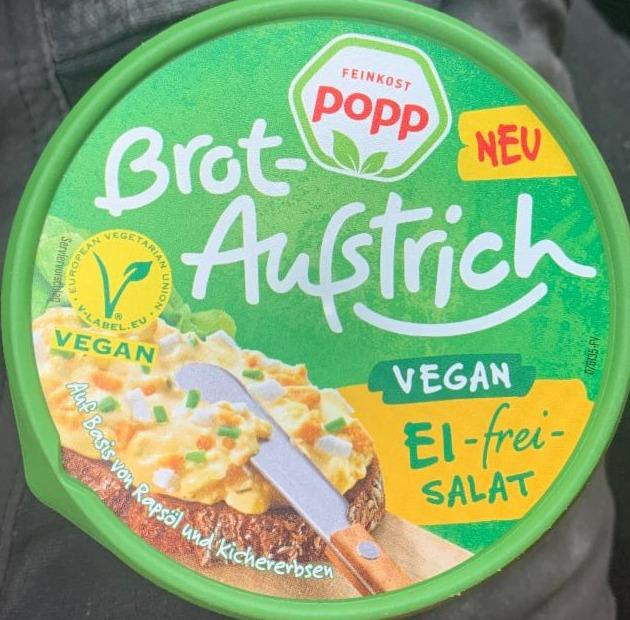Fotografie - Brot-Aufstrich Ei-frei-Salat Feinkost popp