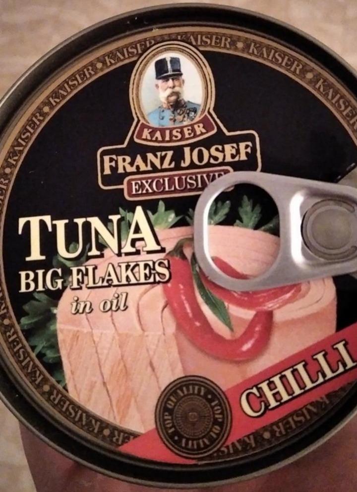 Fotografie - tuna big flakes in oil chilli Kaiser Franz Josef