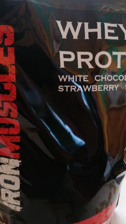 Fotografie - Whey protein White Chocolate Strawberry - Iron Muscles