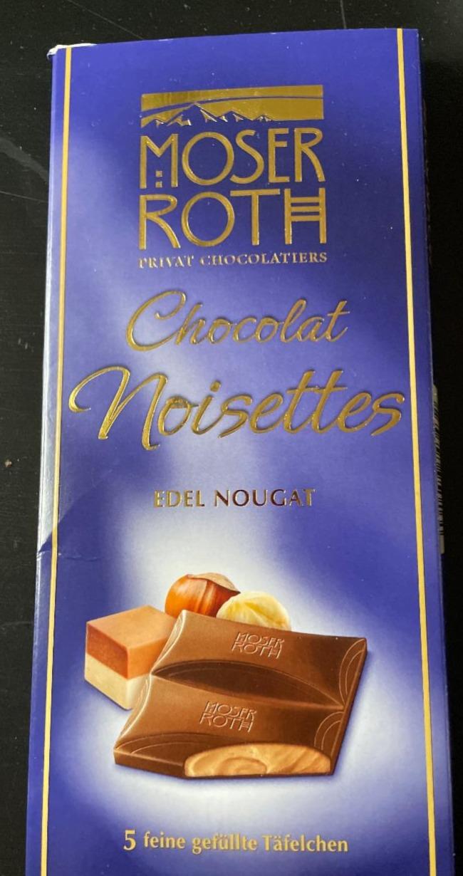Fotografie - Chocolat Noisettes Edel Nougat Moser Roth