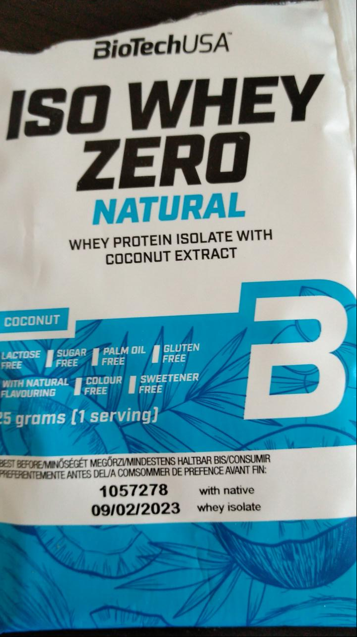 Fotografie - Iso Whey Zero Natural with coconut extract