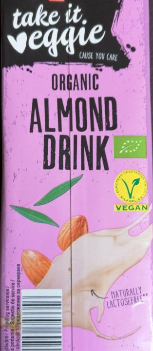 Fotografie - Organic almond drink Take it veggie