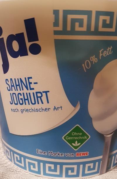 Fotografie - Sahnejoghurt nach griechischer Art 10% Fett Ja!