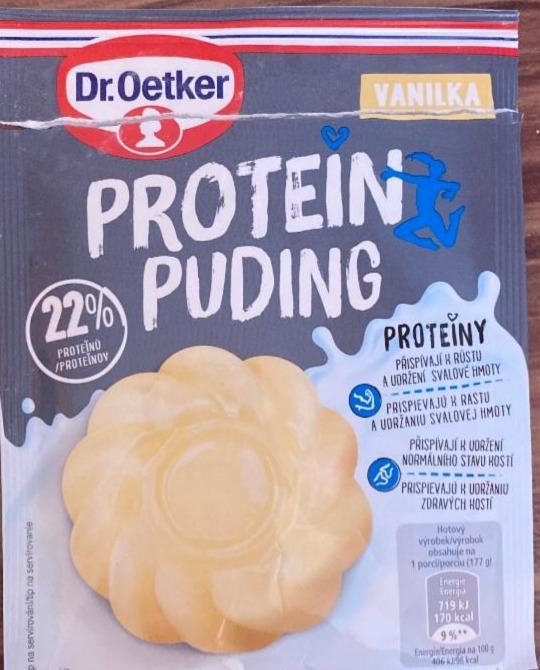 Fotografie - Protein puding vanilkový v suchém stavu Dr.Oetker