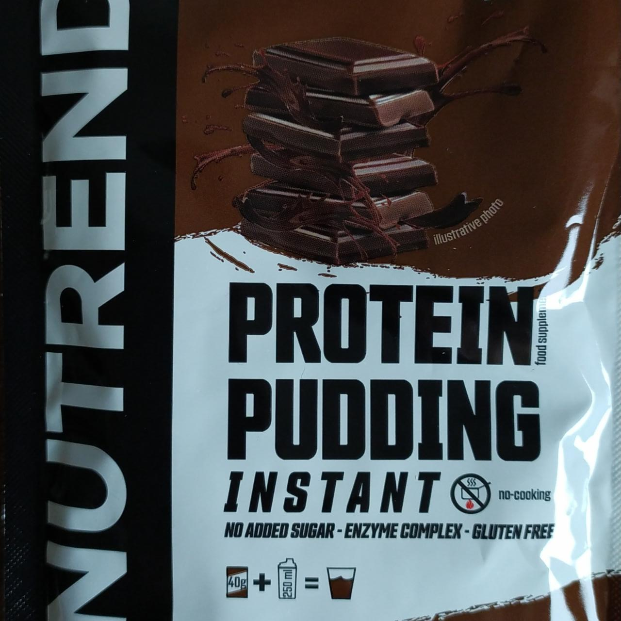 Fotografie - Protein pudding instant chocolate + cocoa (čokoláda + kakao) Nutrend