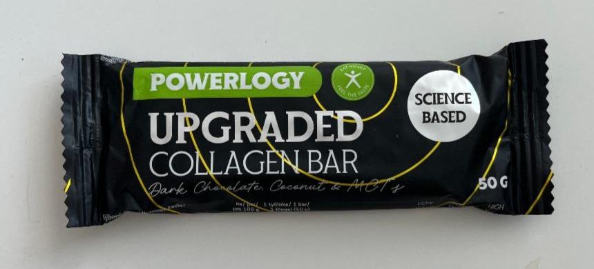 Fotografie - Upgraded collagen bar dark chocolate a coconut Powerlogy