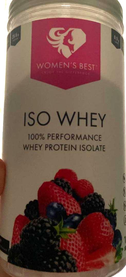 Fotografie - Iso Whey protein isolate Mixed Berry Women’s best
