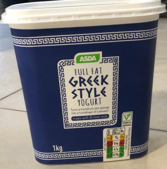 Fotografie - Full Fat Greek Style Yogurt ASDA
