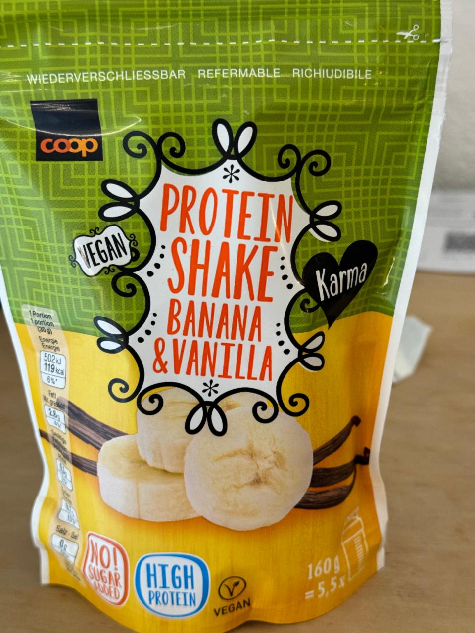 Fotografie - Protein shake banana & vanilla Coop