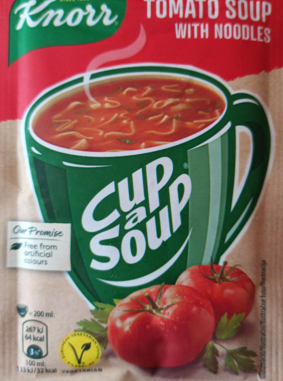 Fotografie - CupASoup Tomato soup with noodles Knorr