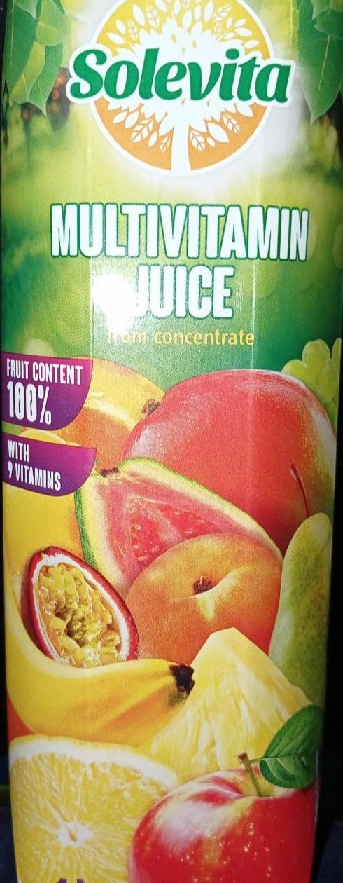 Fotografie - multivitamíny juice 100% fruit content Solevita