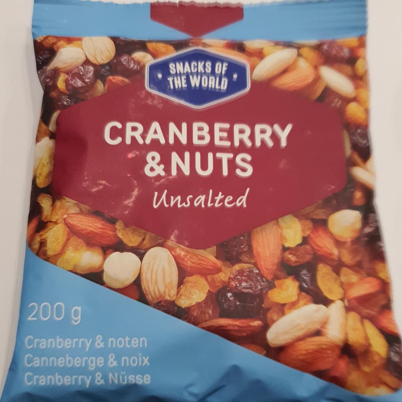 Fotografie - Cranberry & nuts unsalted Snacks of the world