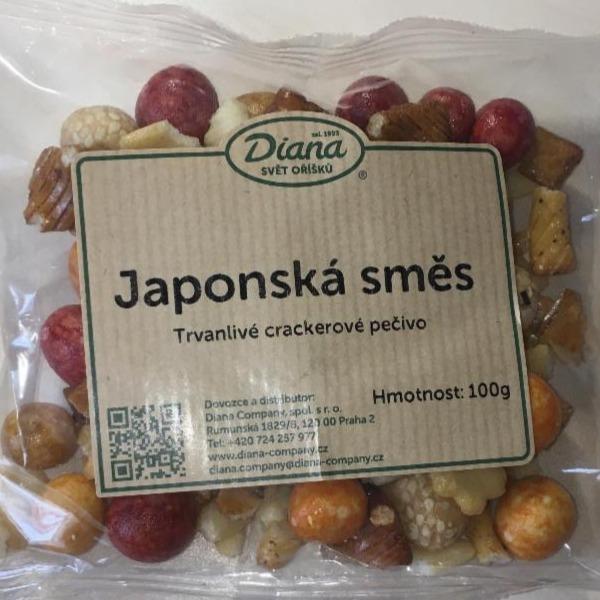 Fotografie - japonská směs trvanlivé crackerové pečivo Diana Svět oříšků