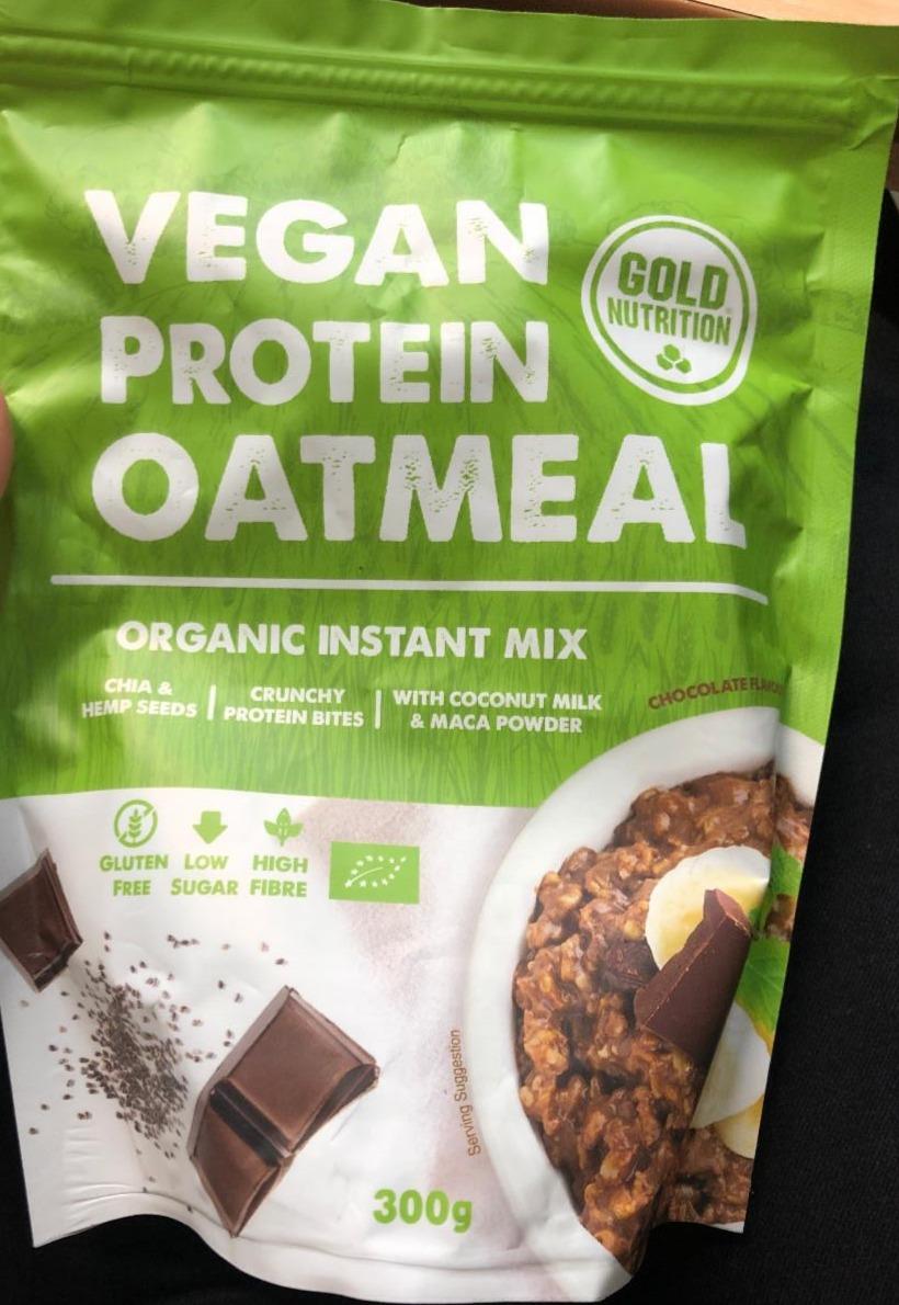 Fotografie - Bio Vegan Protein Oatmeal Chocolate flavour Gold Nutrition