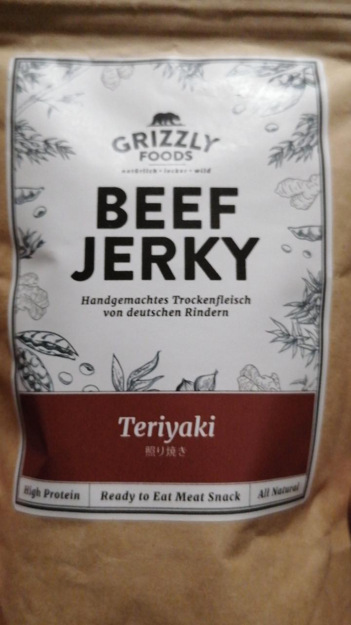 Fotografie - Beef Jerky Teriyaki Grizzly Foods