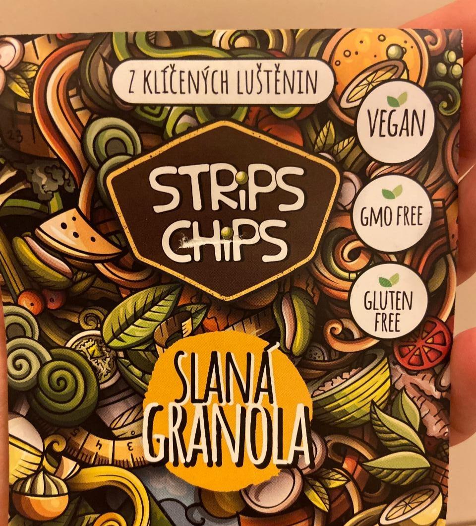 Fotografie - Strips Chips Slaná granola z klíčených luštěnin