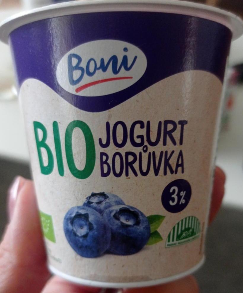 Fotografie - Bio jogurt borůvka 3% Boni