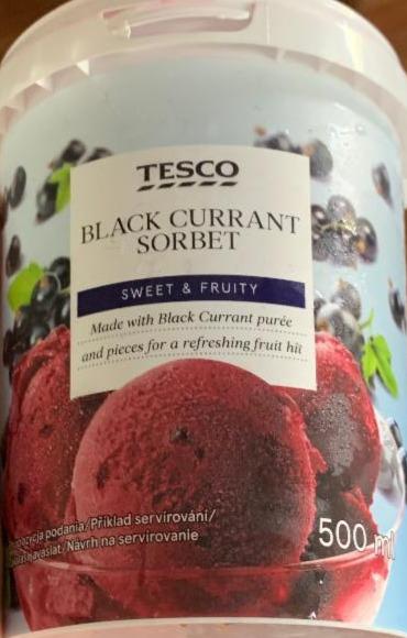 Fotografie - Black currant sorbet sweet & fruity Tesco