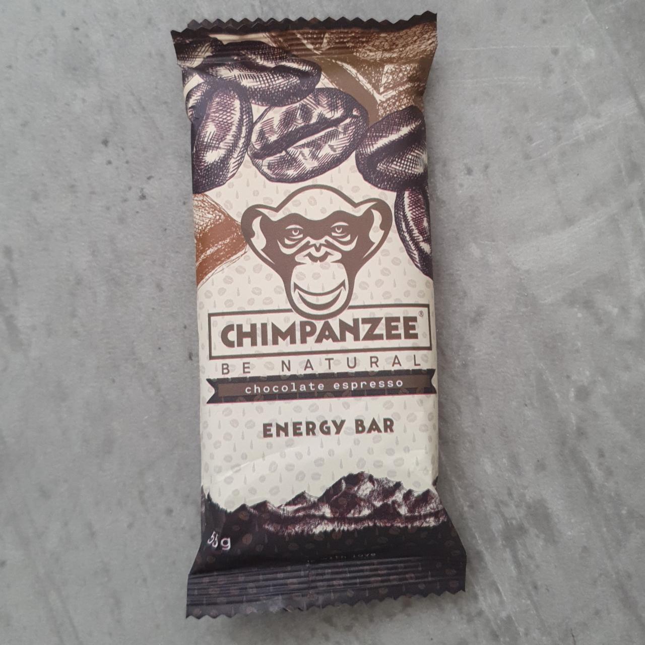 Fotografie - Energy bar Be Natural Chocolate espresso Chimpanzee