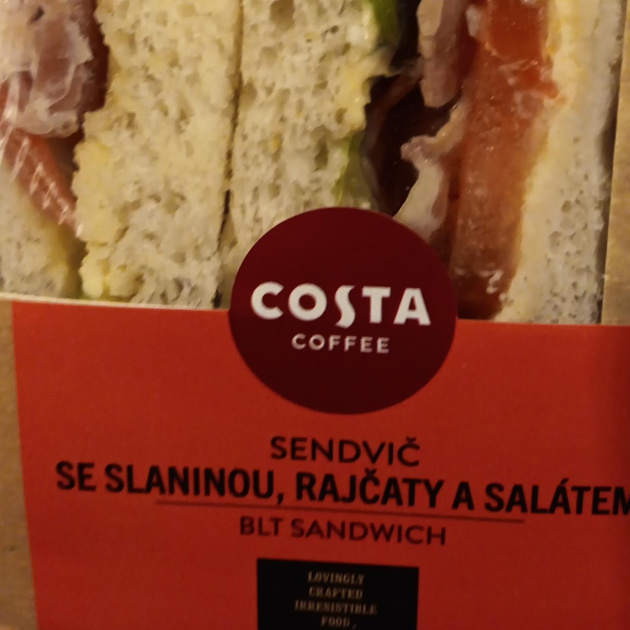 Fotografie - Sendvič se slaninou, rajčaty a salátem Costa Coffee