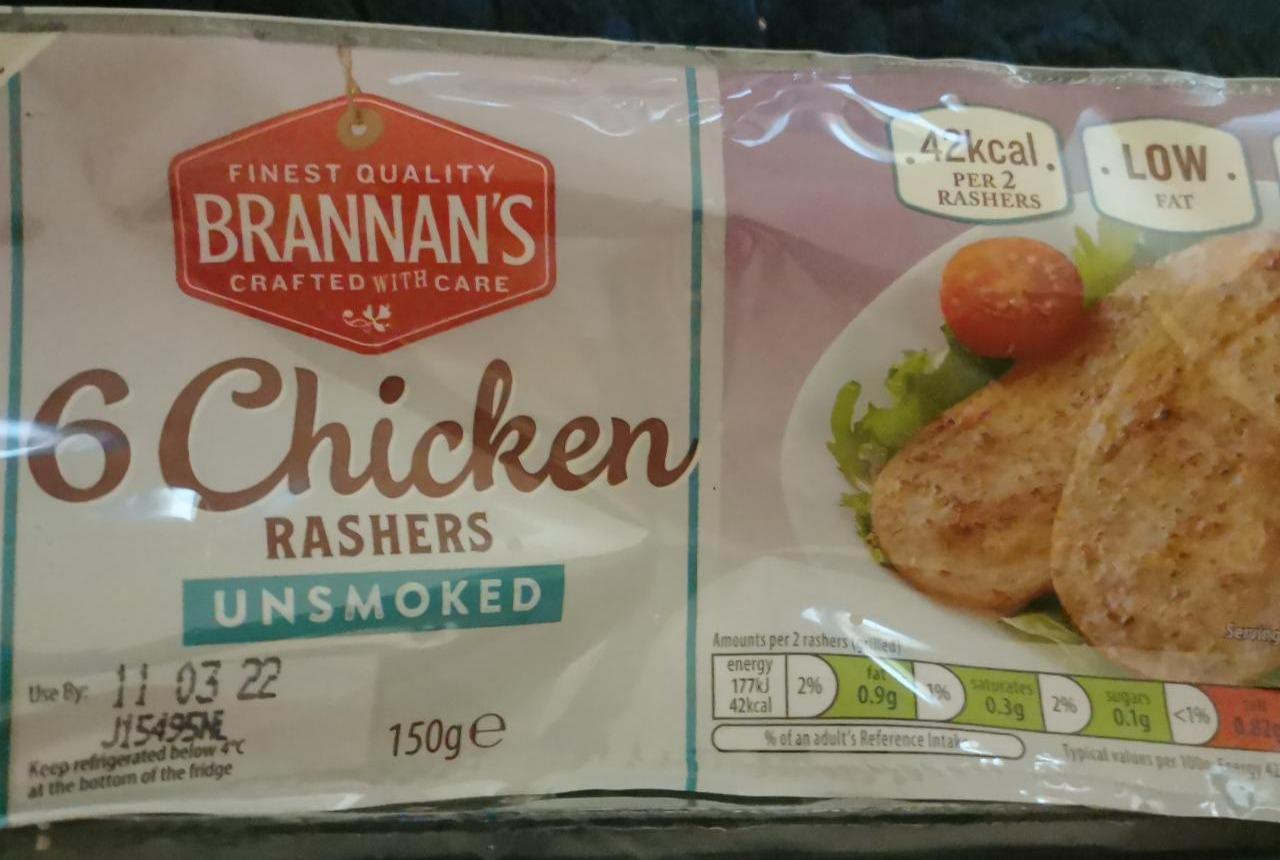 Fotografie - 6 Chicken Rashers Unsmoked Brannan's