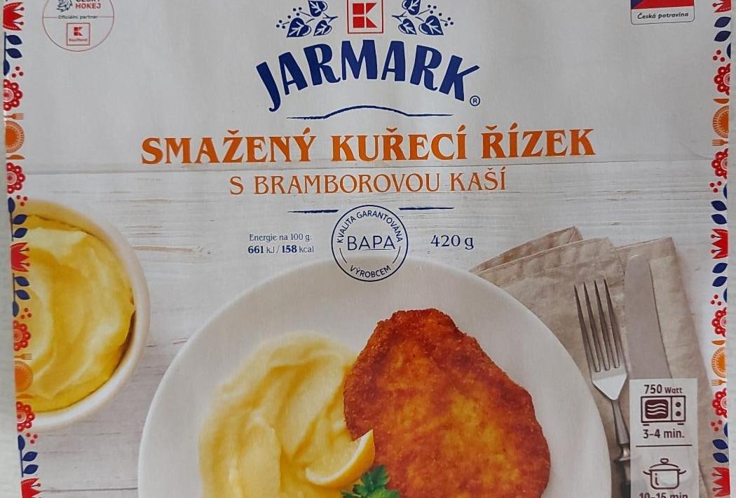Fotografie - Smažený kuřecí řízek s bramborovou kaší K-Jarmark