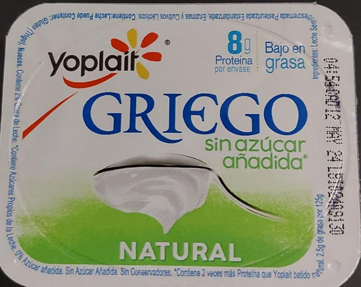 Fotografie - Griego sin azúcar añadida Natural Yoplait