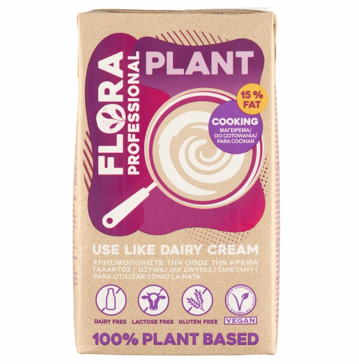 Fotografie - Professional plant cooking cream 15% fat Flora