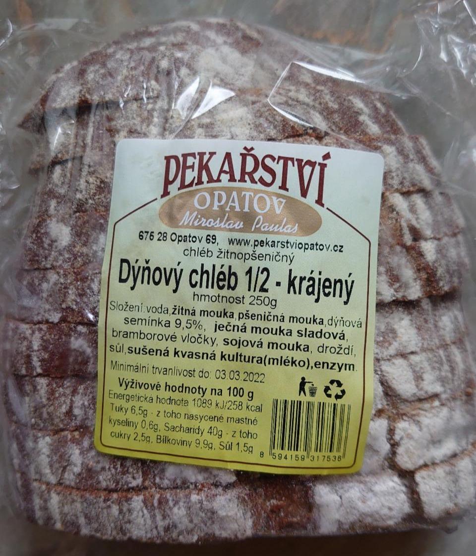 Fotografie - Dýňový chléb Pekařství Opatov
