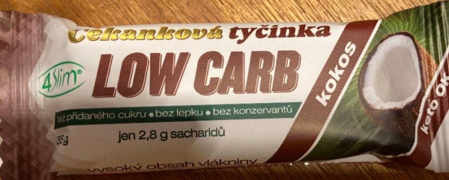 Fotografie - Čekanková tyčinka low carb kokos 4Slim