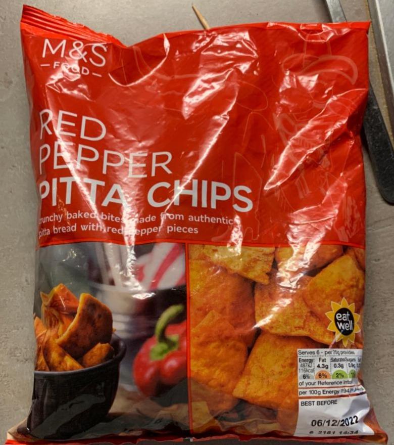 Fotografie - Red pepper pitta chips M&S
