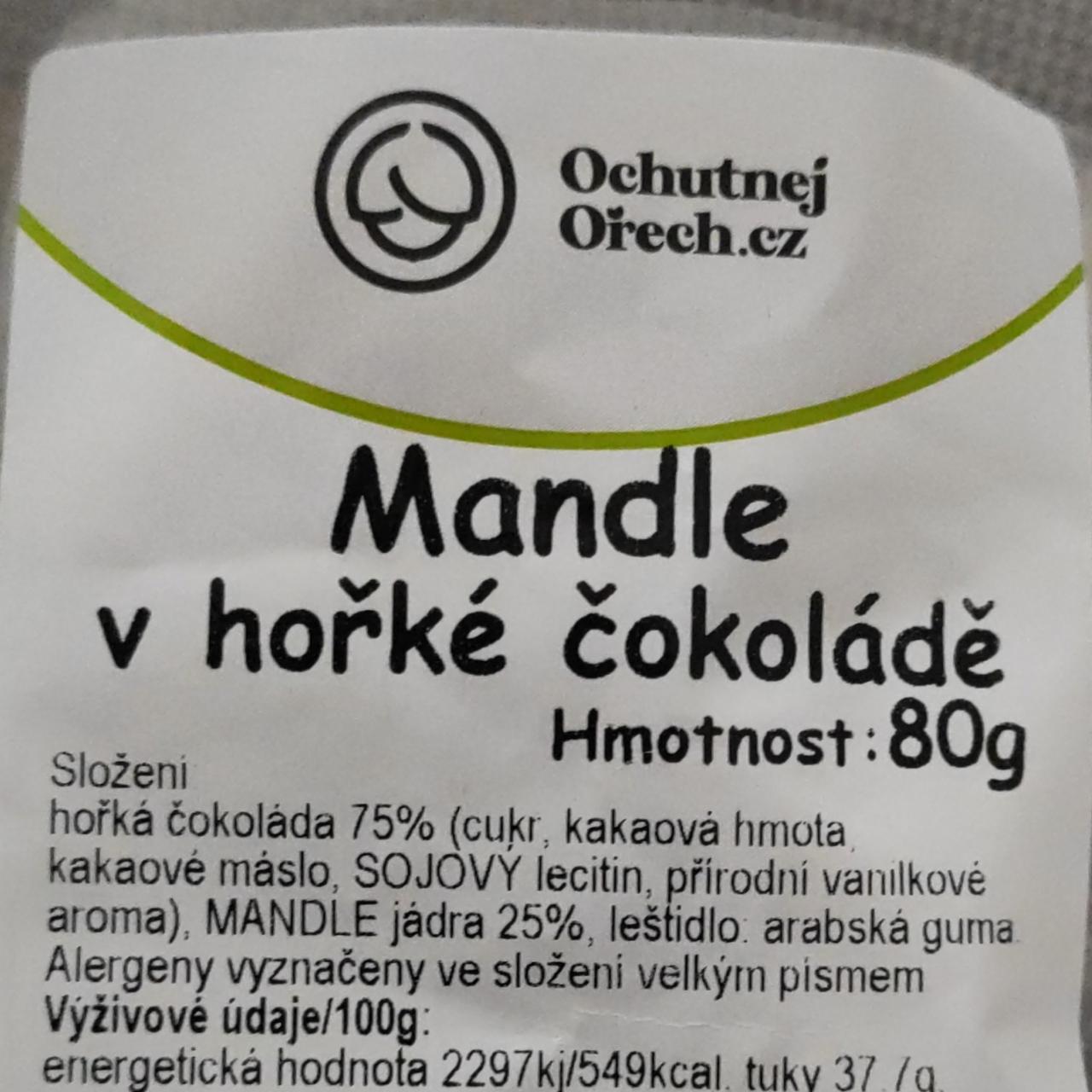 Fotografie - Mandle v hořké čokoládě Ochutnejorech.cz