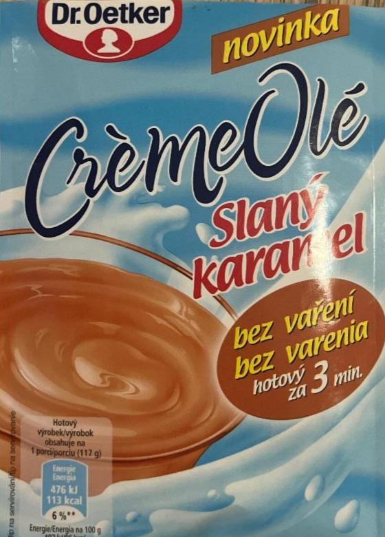 Fotografie - CrèmeOlé Slaný karamel hotový výrobek Dr.Oetker