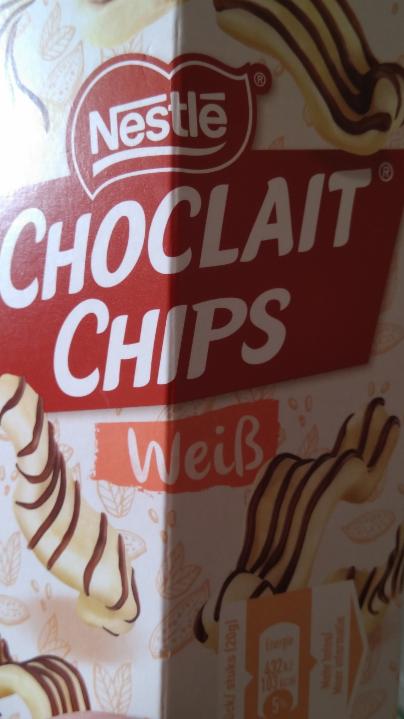 Fotografie - Choclait chips weiß Nestlé