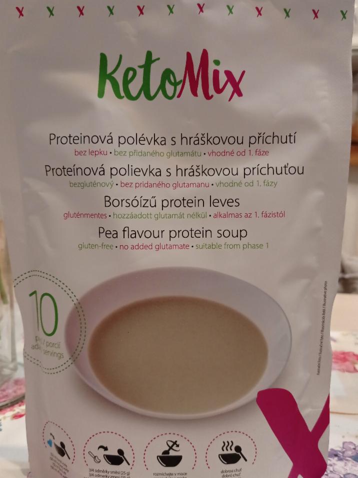 Fotografie - Proteinová polévka s hráškovou příchutí KetoMix