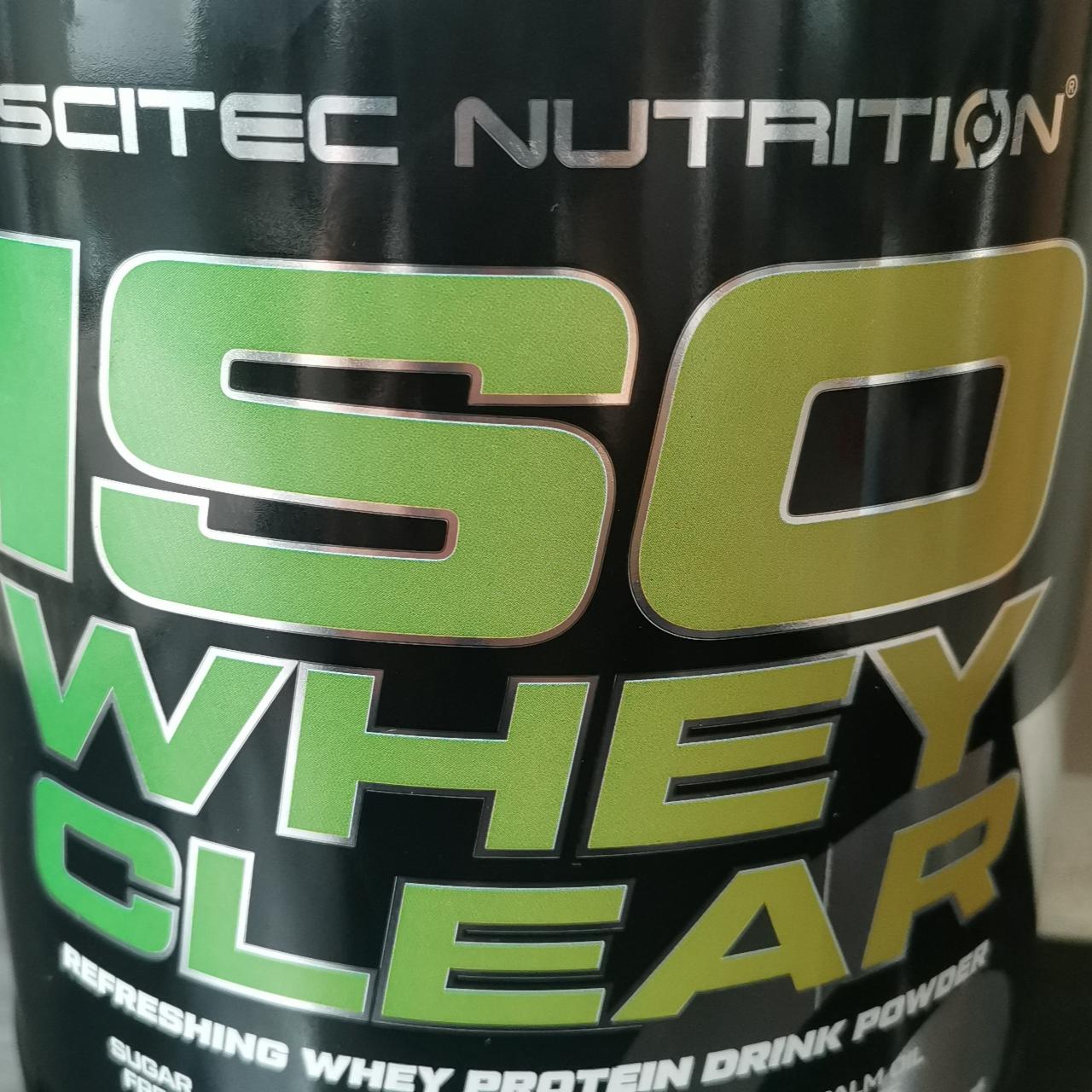 Fotografie - ISO Whey Clear Green tea kiwi Scitec Nutrition