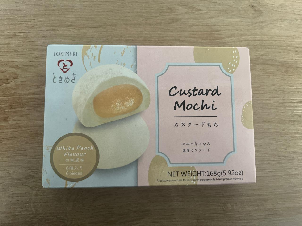 Fotografie - Custard mochi White peach Tokimeki