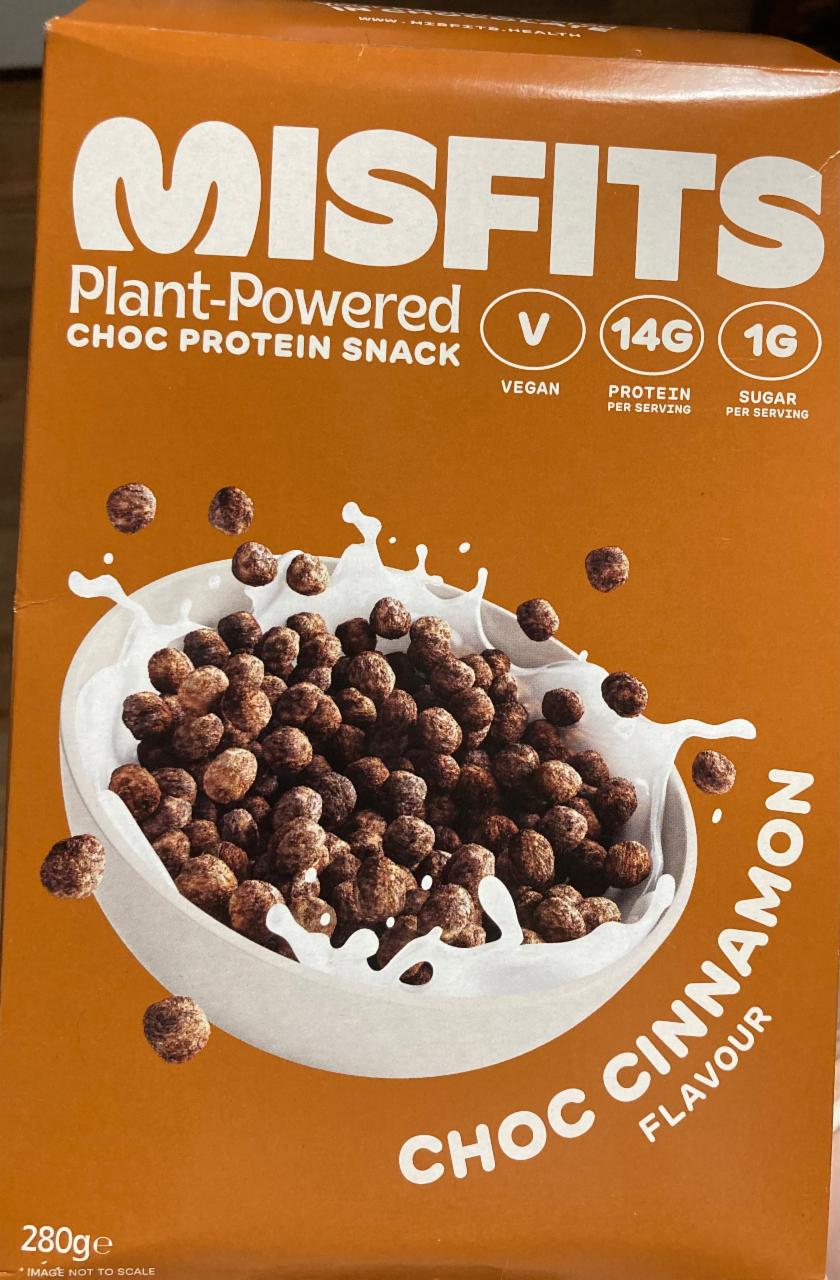 Fotografie - Plant-Powered Choc Protein Snack Choc Cinnamon flavour Misfits