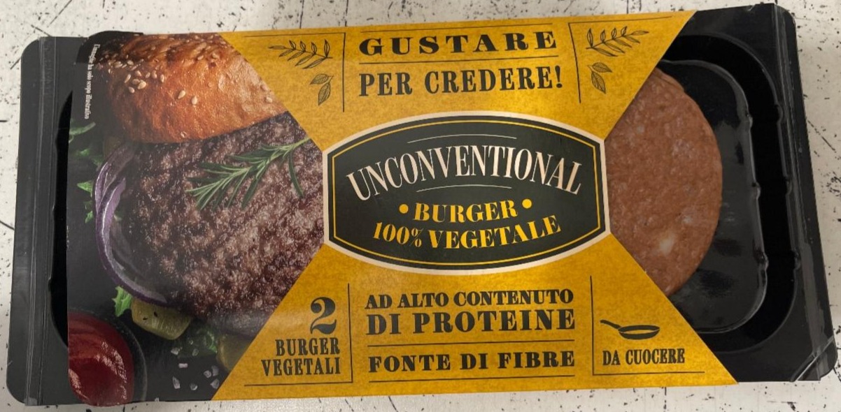 Fotografie - Unconventional 100% Vegetale Burger Vegetali Classici