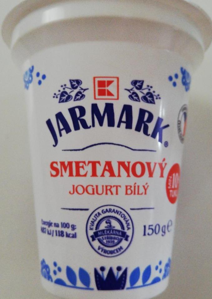 Fotografie - Smetanový jogurt bílý 10% K-Jarmark