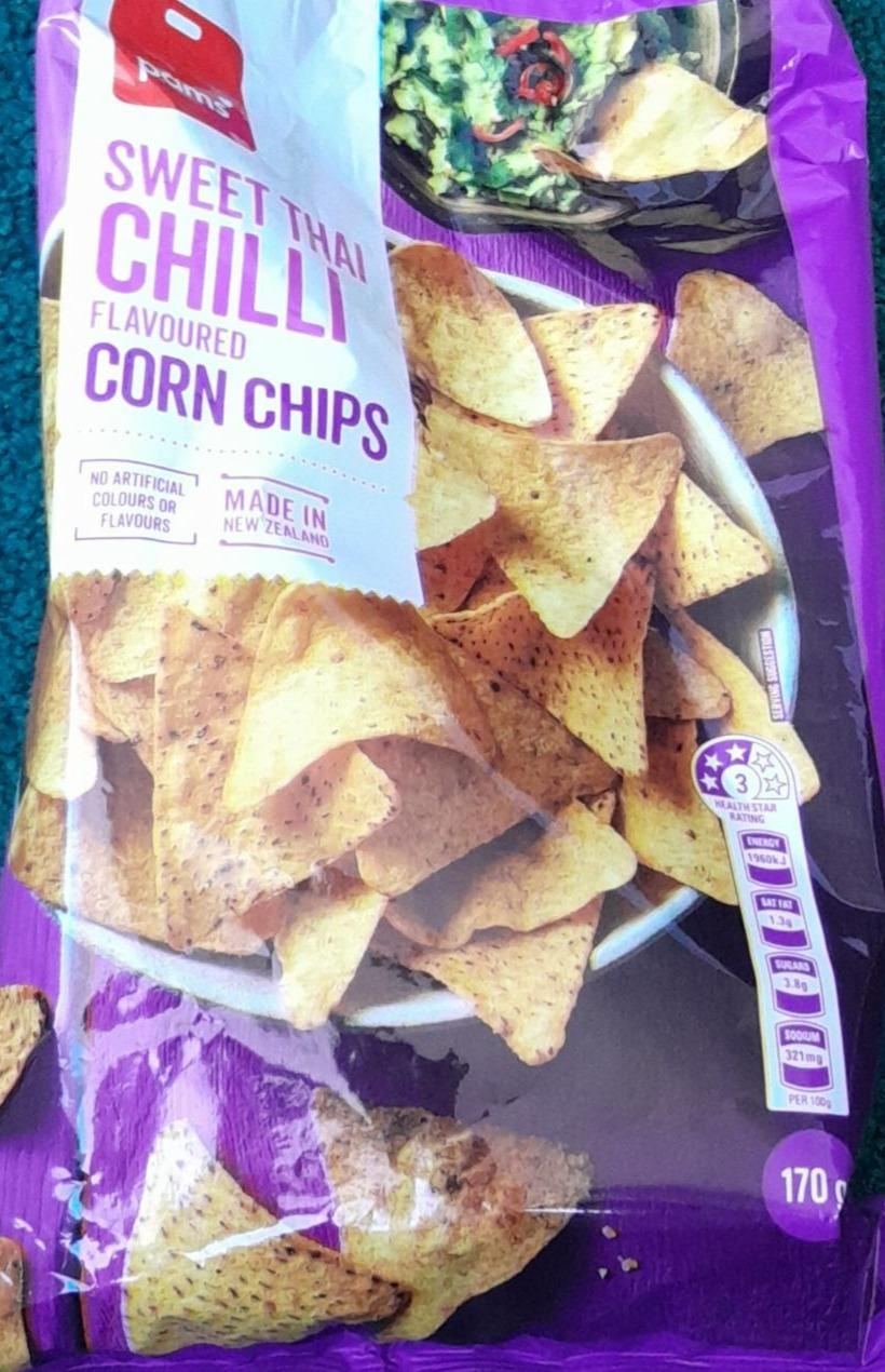 Fotografie - Sweet thai chilli flavoured corn chips Pams